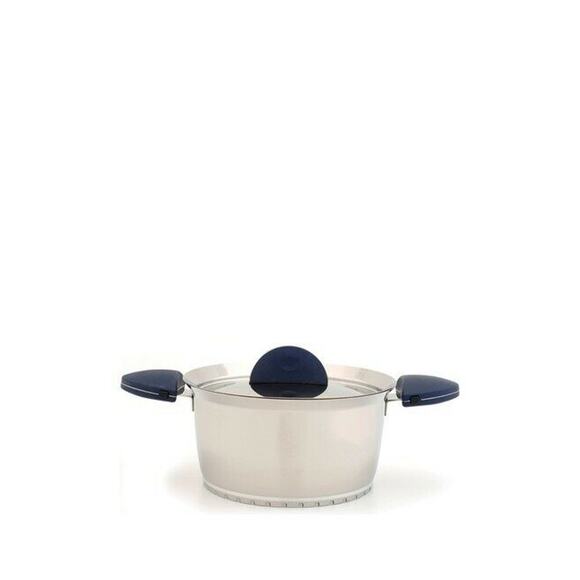 BergHOFF Blue Stacca 8" Covered Casserole Stainless Steel MSRP 200$ - Picture 1 of 1